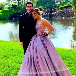 Sherri Hill prom dress ball gown sz 0. Pink Cinderella gown pageant formal